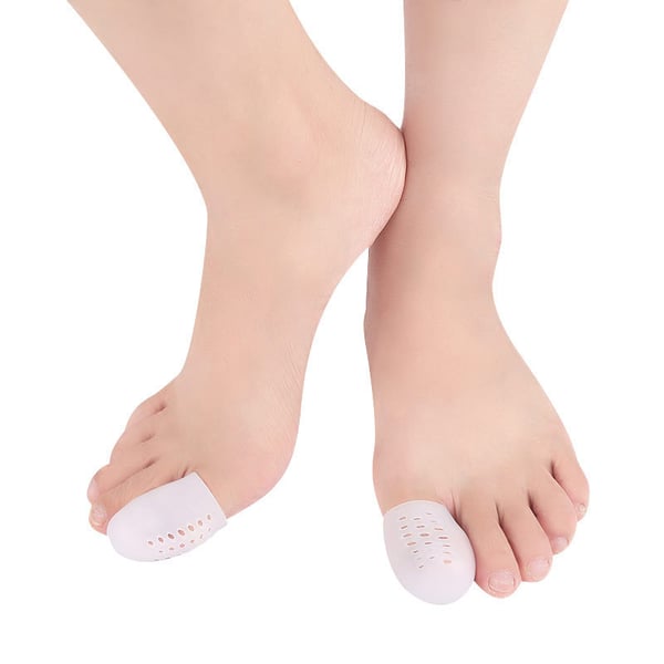5-pack Silikon Fingerskydd - Hudfärgade Andningsbara Fingertoppsskydd för Skrivande och Skydd White