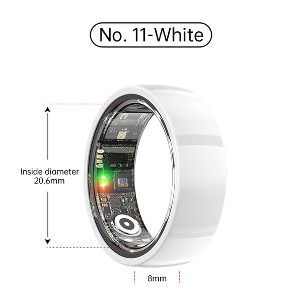 Smart Ring R1000 - Keramikkutgave White 11