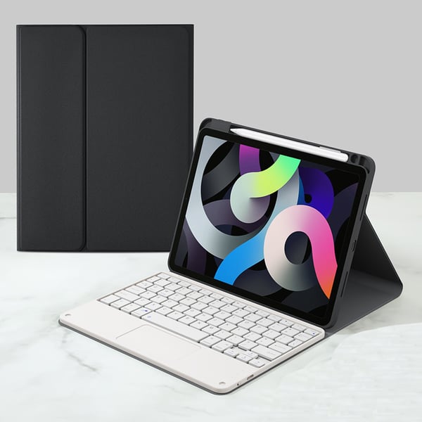Slankt beskyttelsesdeksel med styreplategenskaper for iPad Black&White iPad 10 10.9 Inches