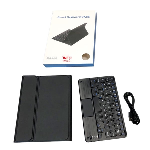 Slankt beskyttelsesdeksel med styreplategenskaper for iPad Black iPad Mini 6/7 8.3 inches 2021