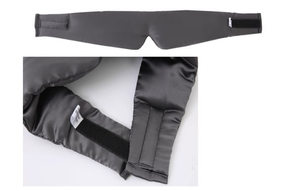 100% Morbærsilke Søvnmaske for kvinner og menn, Silkeøyemaske for soving DarkGrey