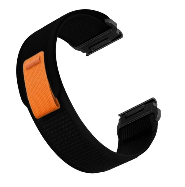 Hurtigutløser nylon klokke reim for Garmin Fenix 8\/7X Pro\/6X5X965 Black 20 mm