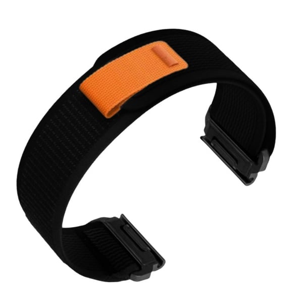 Hurtigutløser nylon klokke reim for Garmin Fenix 8\/7X Pro\/6X5X965 Black 20 mm