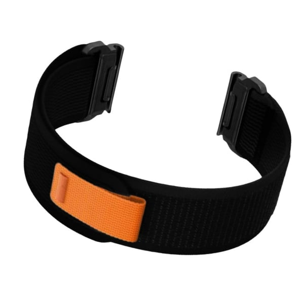 Hurtigutløser nylon klokke reim for Garmin Fenix 8\/7X Pro\/6X5X965 Black 20 mm