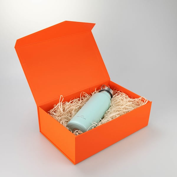 Stor V-formad presentask Orange M