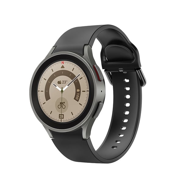 Silikone Rem til Samsung Galaxy Watch 5 - (40/44/45mm Pro) Black