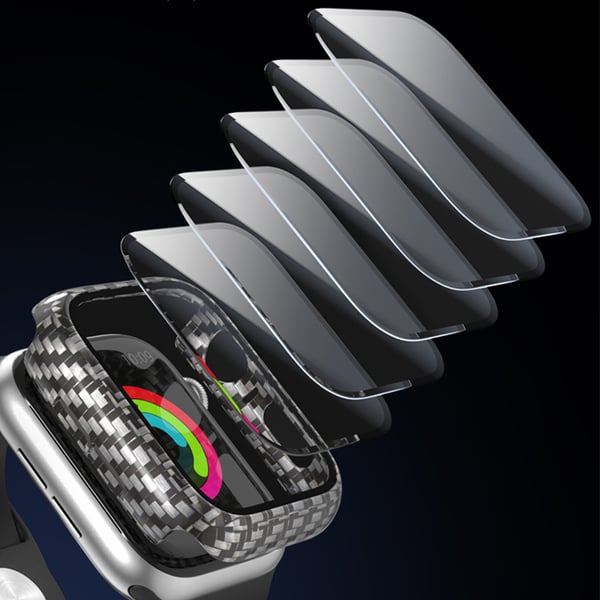 Beskyttende etui til Apple Watch 40mm (serie 4/5/6/SE) – Karbonfiber