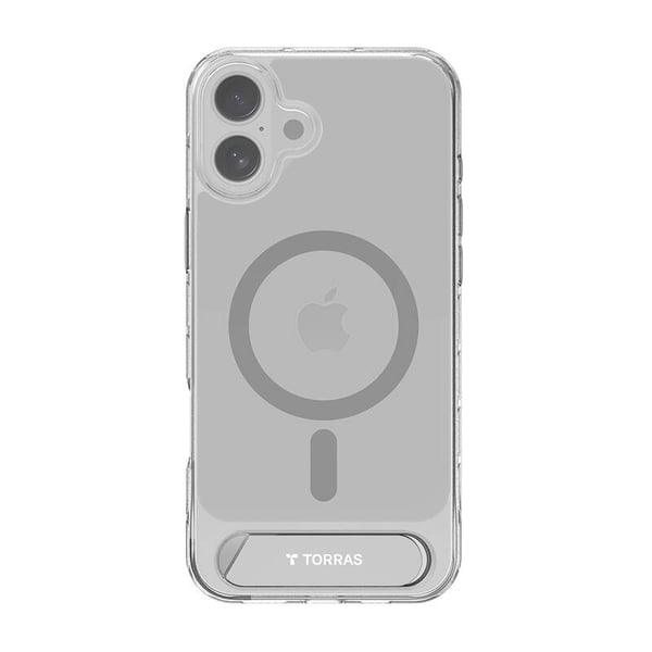 Torras Pstand Series Deksel til iPhone 16 (Transparent)