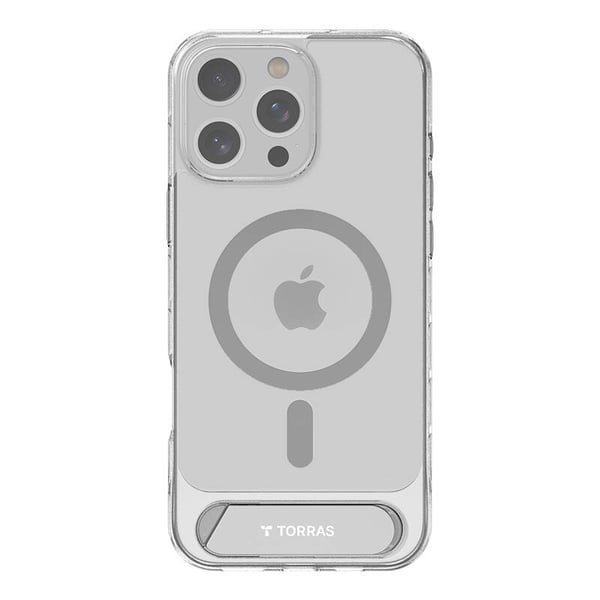 Torras Pstand Series-deksel til iPhone 16 ProMax (gjennomsiktig)