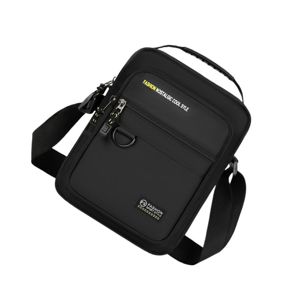 Herreveske, Vannbestandig Oxford Stoff Messenger Bag Black