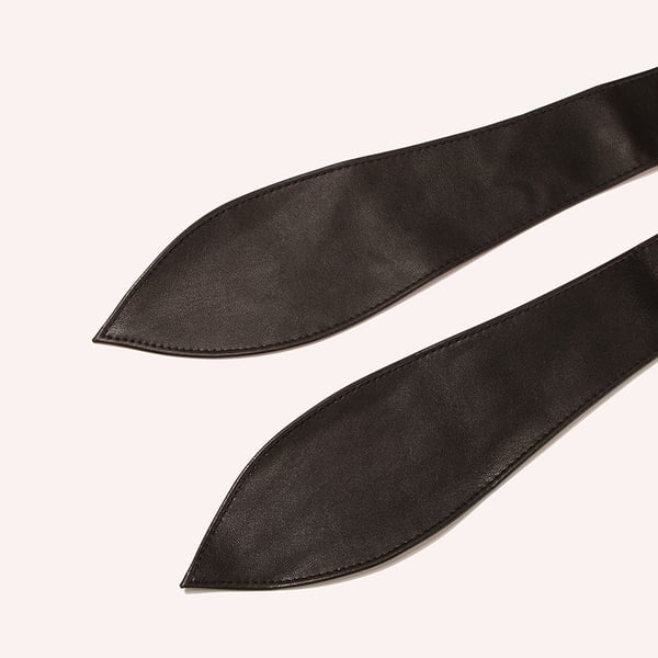 Leveä vyö, jossa rusettisolki Black