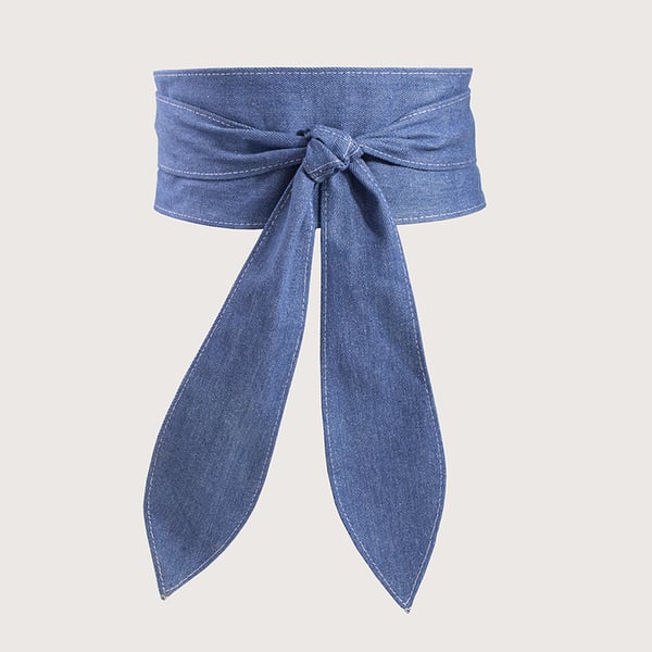 Leveä vyö, jossa rusettisolki Blue