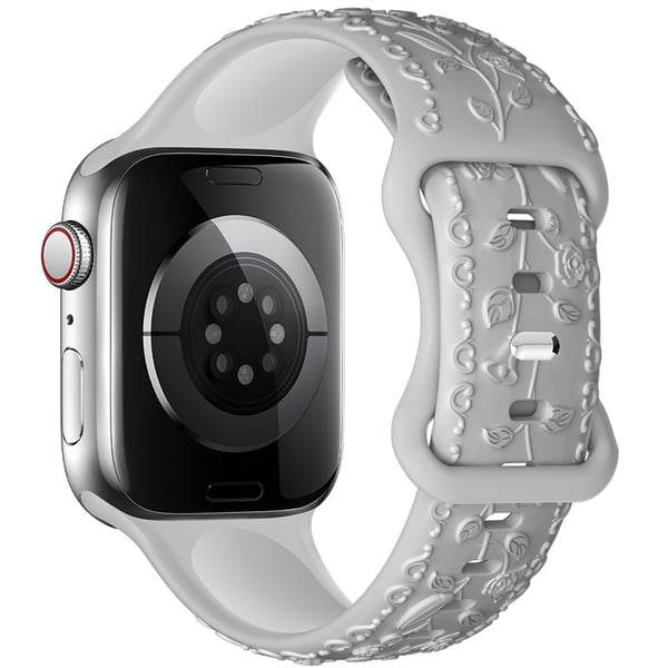 Silikonerem til Apple Watch Grey 20 mm