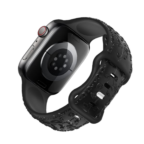 Silikonerem til Apple Watch Black 22 mm