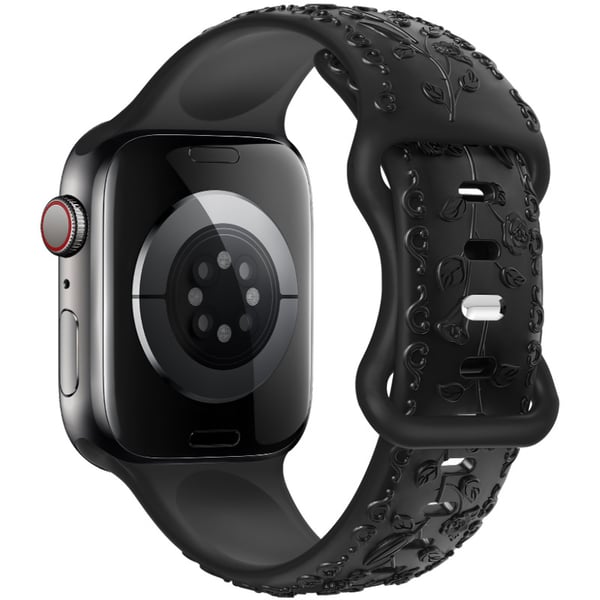 Silikonerem til Apple Watch Black 22 mm