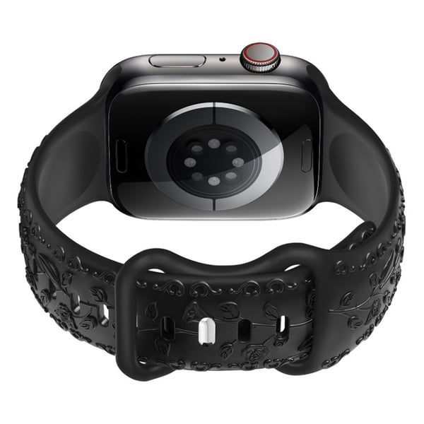 Silikonerem til Apple Watch Black 22 mm
