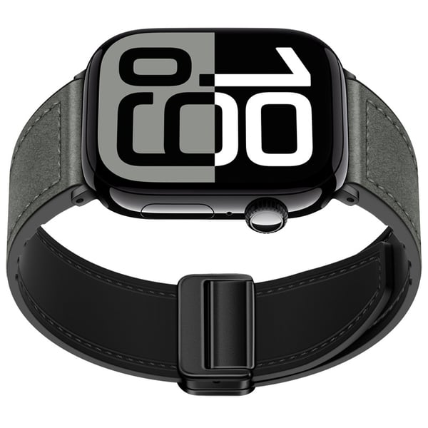 Ægte læder magnetisk Apple Watch-rem Grey S