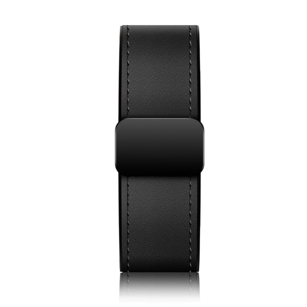 Apple Watch-reim i premiumlær med magnetisk spenne Black L