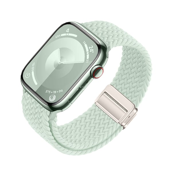 Starlight Nylon Braided Watch Strap for Apple Watch Green S