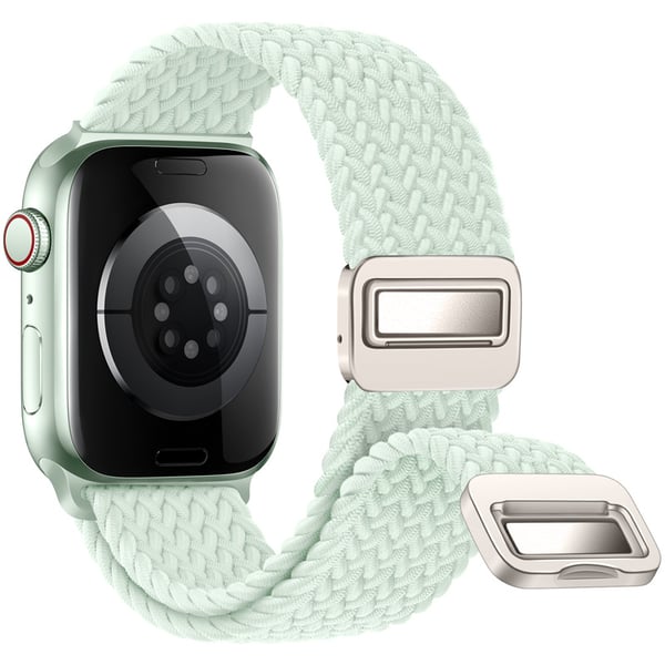 Starlight Nylon Braided Watch Strap for Apple Watch Green S
