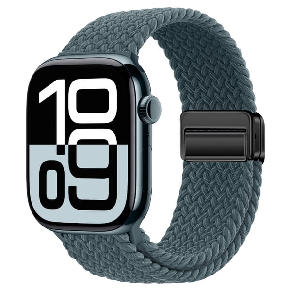 Starlight Nylon Braided Watch Strap for Apple Watch DarkGreen S