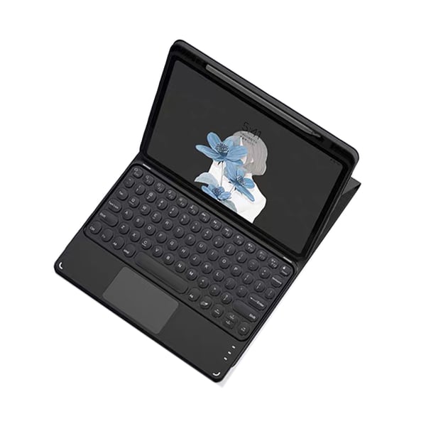 Tablet Keyboard Case for Xiaomi Pad 7/7Pro - Avtakbart trådløst Bluetooth-tastatur, berøringsplate, svart