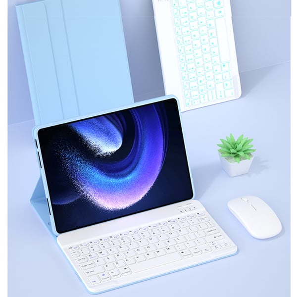 Xiaomi Pad 6/6 Pro tastaturveske med mus - Avtakbart Bluetooth magnetisk tastatur
