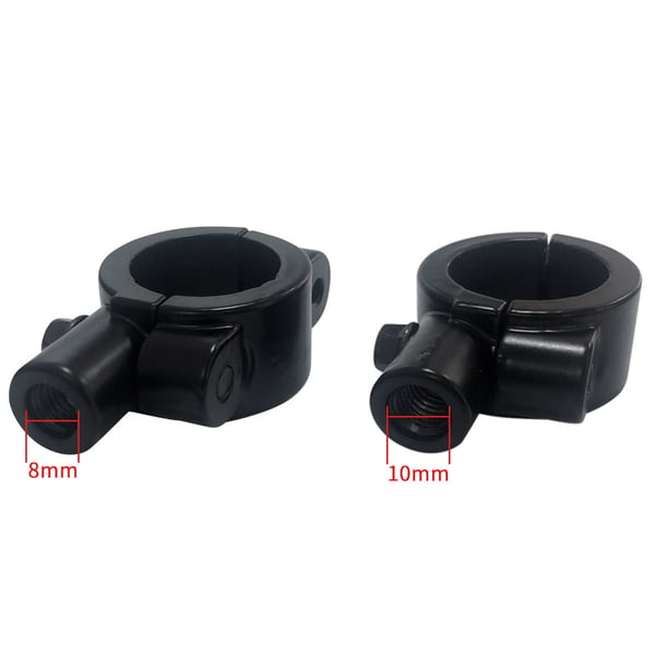 Motorcykel spejlmontering klemme til 25 mm styr (par) M8