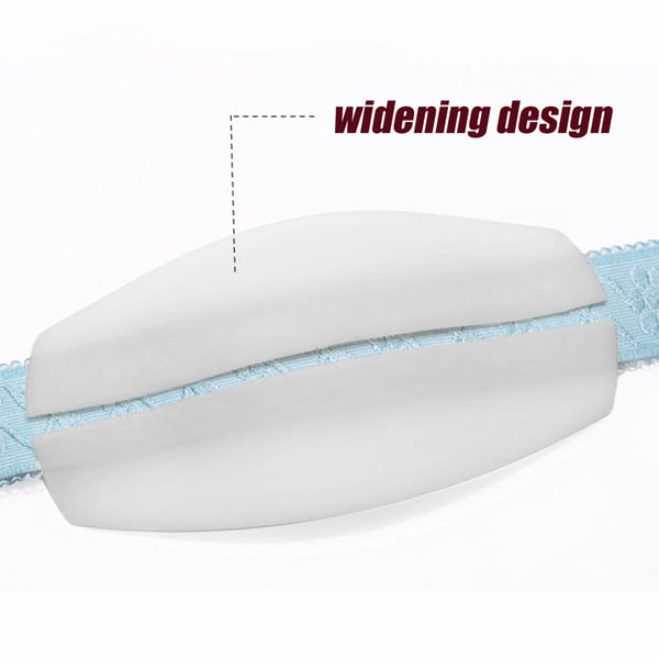 Anti-Slip BH-stroppe Puder til Kvinder, Silikone BH-stroppe Puder Transparent