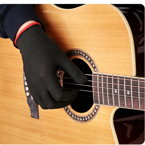 Guitarøvehandsker - Smertelindring & Forbedret Greb M
