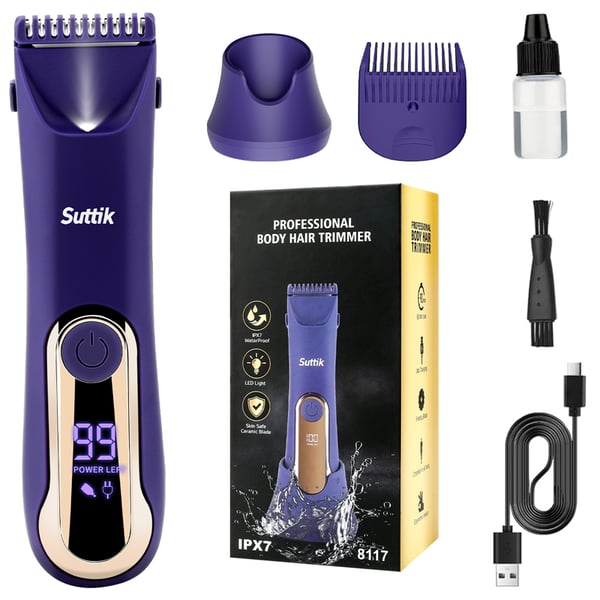 Women's Body Hair Trimmer 8117 - Oppladbar og vanntett
