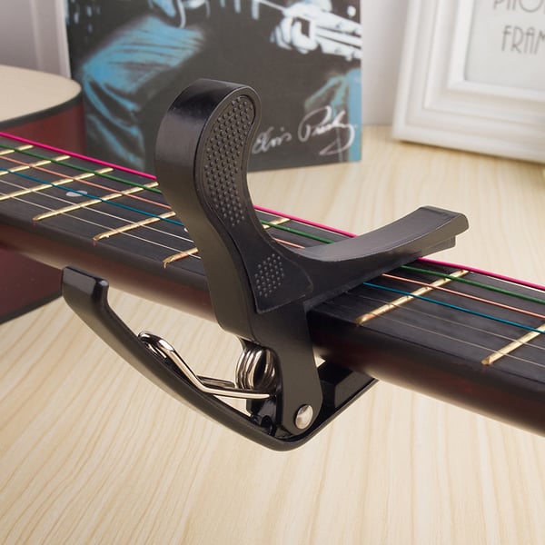 Gitarrcapo för akustiska och klassiska gitarrer Black
