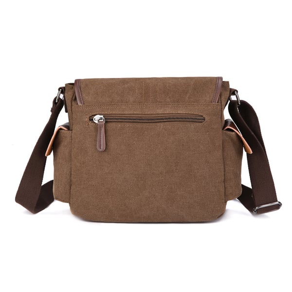 Lækker Crossbody-taske i Canvas coffee