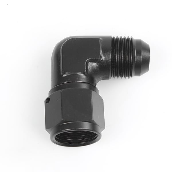 AN6 90 graders adapter, aluminium vridbar koppling hane till hona