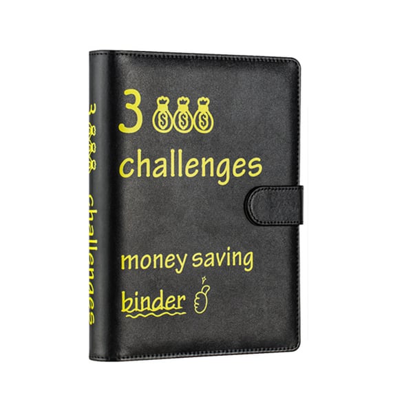 100 dages pengeudfordringsbinder - A5 konvolutsystem Black
