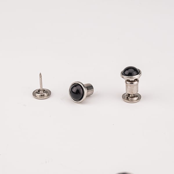 Usynlige Trykknapper, Flade Perleknapper (10 stk.) Black Usynlige Trykknapper, Flade Perleknapper (10 stk.) Black