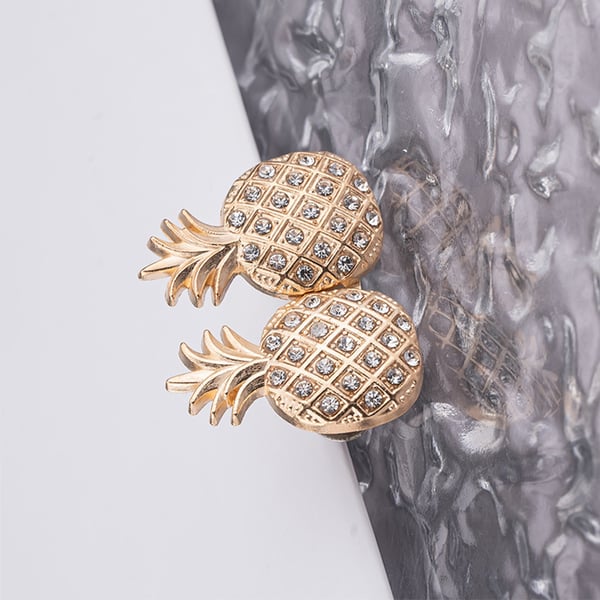 Ananas midjespenne for jeans - 5 par Gold