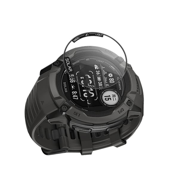 3D buet myk skjermbeskytter for Garmin Instinct 2X - 2-pakning