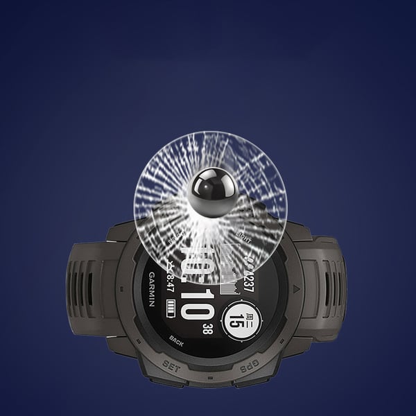 Garmin Instinct 2/2S skjermbeskytter (2-pakning) - Herdet glass, ripebestandig