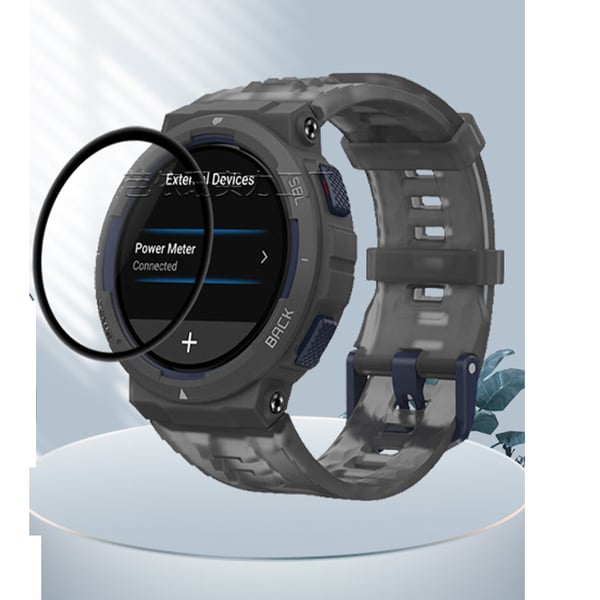 3D-kaareva pehmeä näytönsuoja Amazfit Active Edge -älykellolle