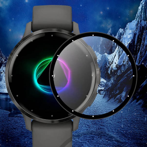 Garmin Venu 3S skjermbeskytter, 3D buet myk film, 2-pakning