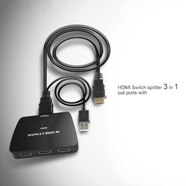 HDMI-bryter med HDR, 3D og 4K (2160p)