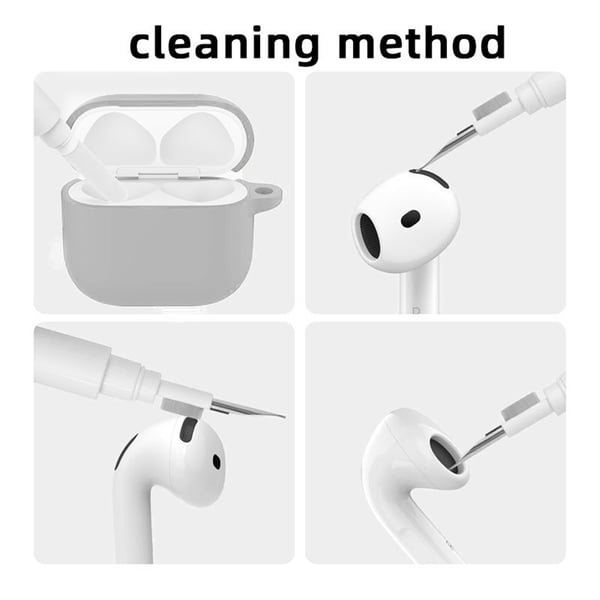 AirPods-etui med nøkkelring og tilbehør Grey AirPods 4 Flat