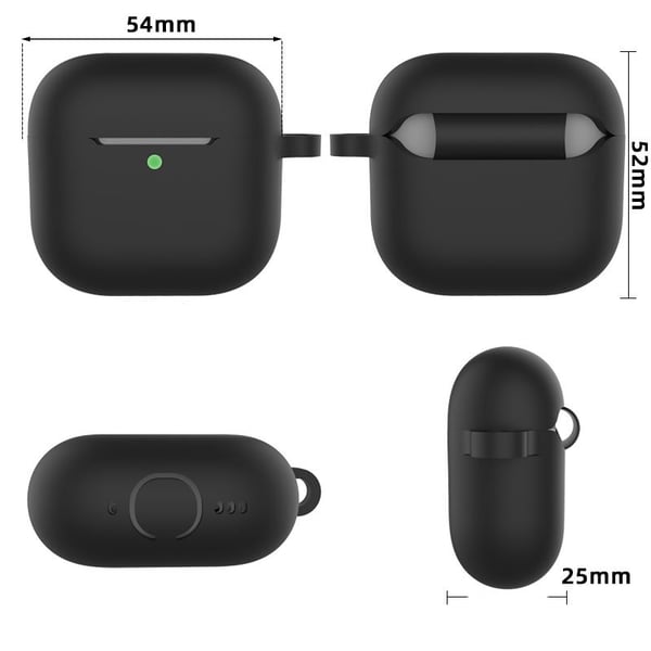 AirPods-etui med nøkkelring og tilbehør Black AirPods Pro 2