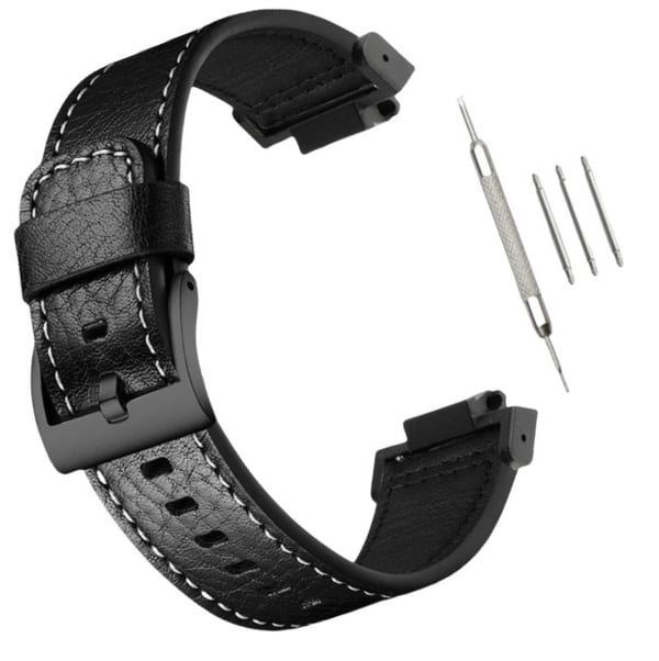 Klokkebånd i ekte skinn for Casio G-SHOCK DW-5600/GWB5600/GA-2100 Black
