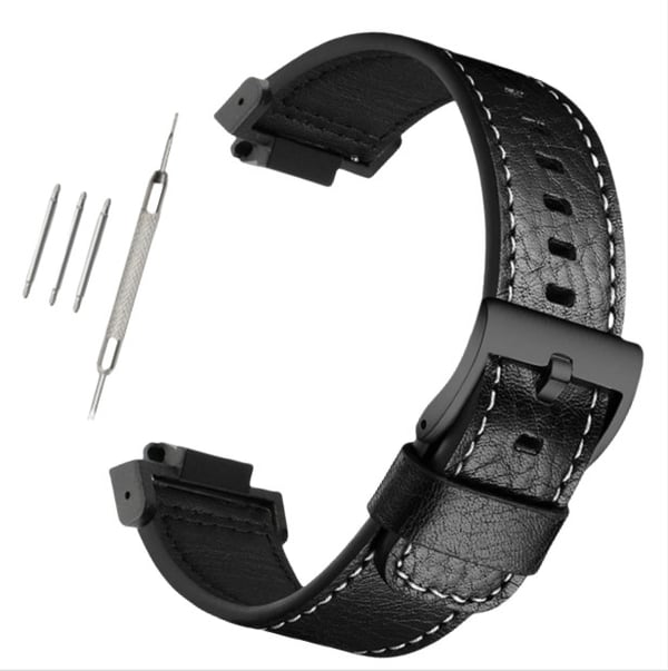 Klokkebånd i ekte skinn for Casio G-SHOCK DW-5600/GWB5600/GA-2100 Black