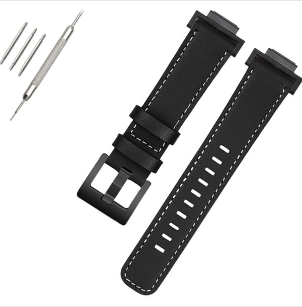 Klokkebånd i ekte skinn for Casio G-SHOCK DW-5600/GWB5600/GA-2100 Black