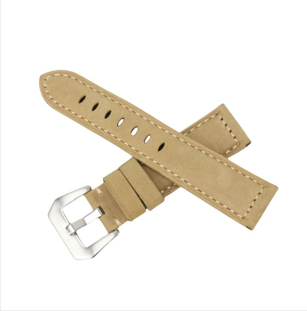 Uremsæt i ægte læder til Panerai Khaki 22 mm