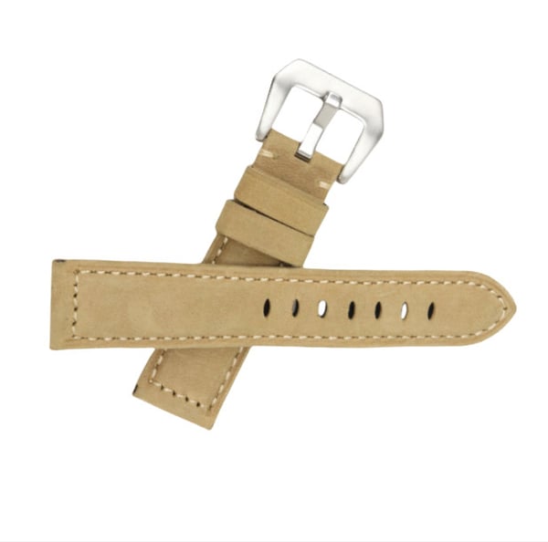 Uremsæt i ægte læder til Panerai Khaki 22 mm