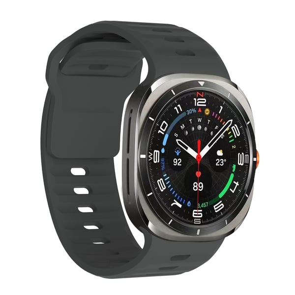 Silikonreim til Samsung Galaxy Watch 7 Ultra Black